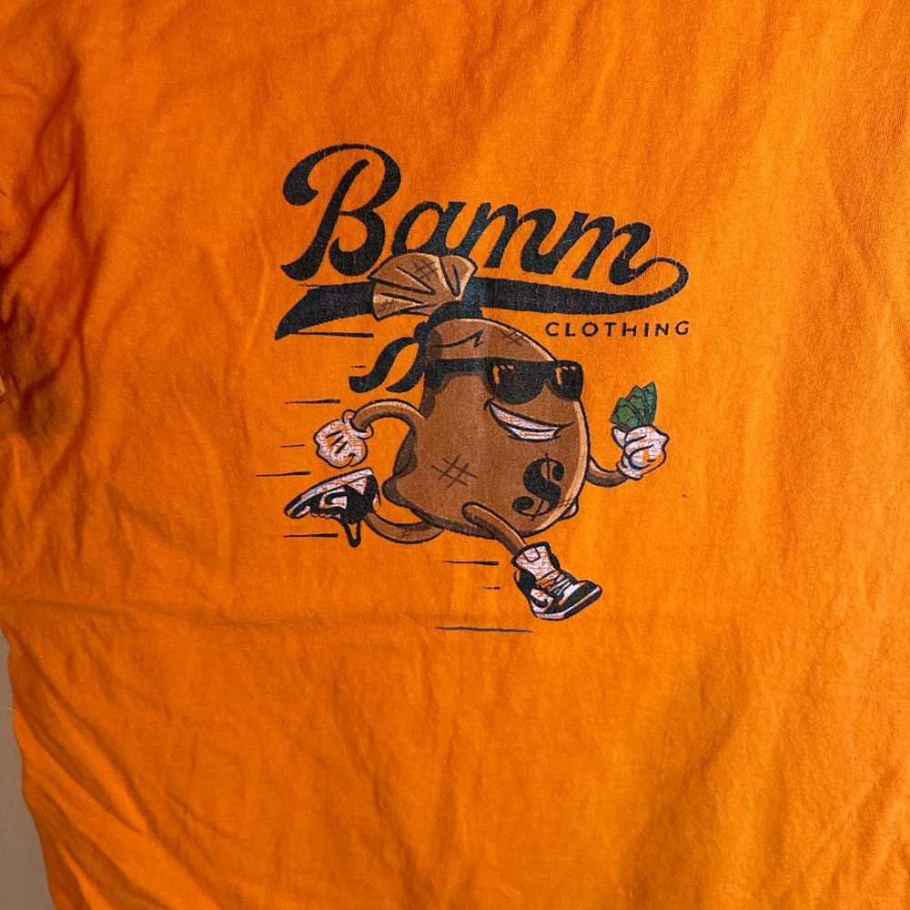 Bamm orange t Shirt  size m